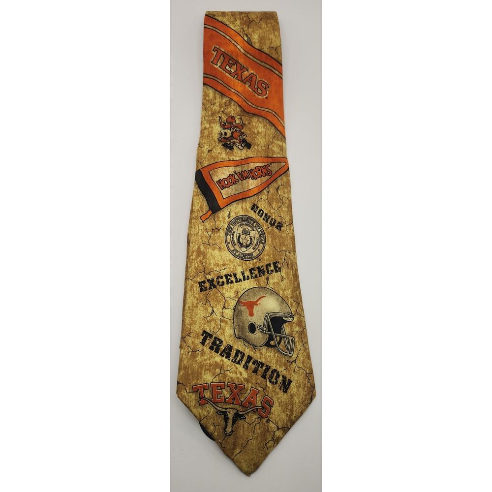NEW University of Texas UT Longhorns Football‎ Neck Tie  57.5"